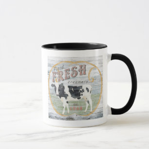 Mug Vache vintage de crème fraîche
