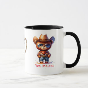 Mug Vacher grincheux livre petit ami Oui madame ours e