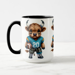 Mug Vaches des Highlands et Football