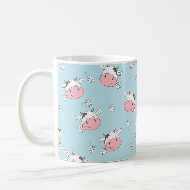Mug Vaches mignonnes sans couture motif. dossier enfan (Gauche)