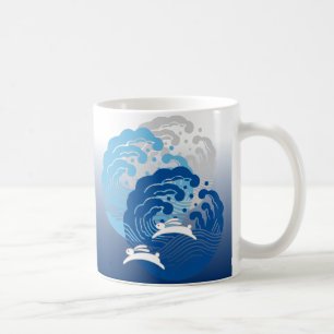 Mug Vague de Japonais et lapin blanc