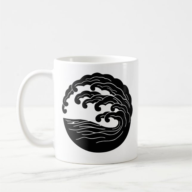 Mug Vague de mule avec kanji (Gauche)
