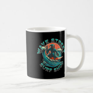 Mug Vague de rue Graphique crâne Surf rétro de vacance