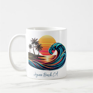 Mug Vague de Surf rétro Sunset