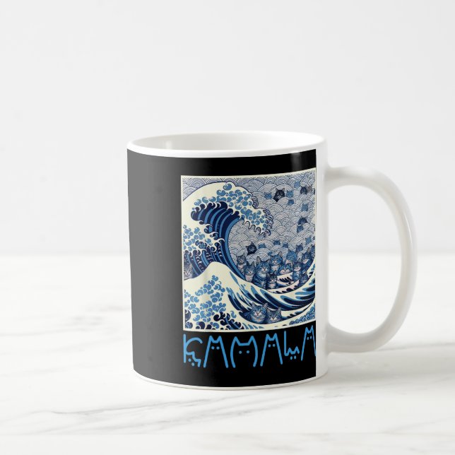 Mug Vague Mignonne De Chats Bleus Pour Kamala (Droite)