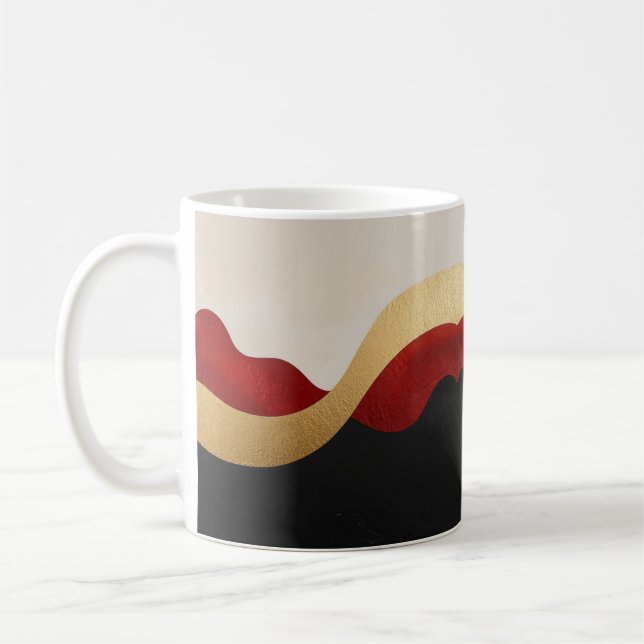 Mug Vague Or Moderne Or Noir Et Or  (Gauche)