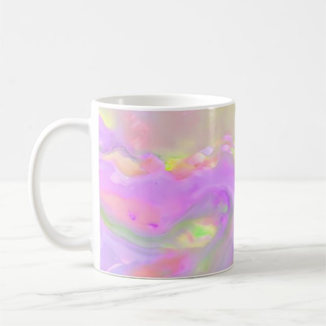 Mug Vagues abstraites colorées tendance jolies (Gauche)