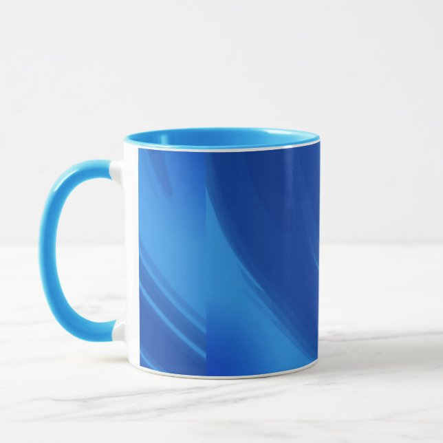 Mug Vagues bleues royales (Gauche)