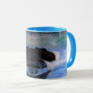 MUG VAGUES BRUYANTES SUR LA MER