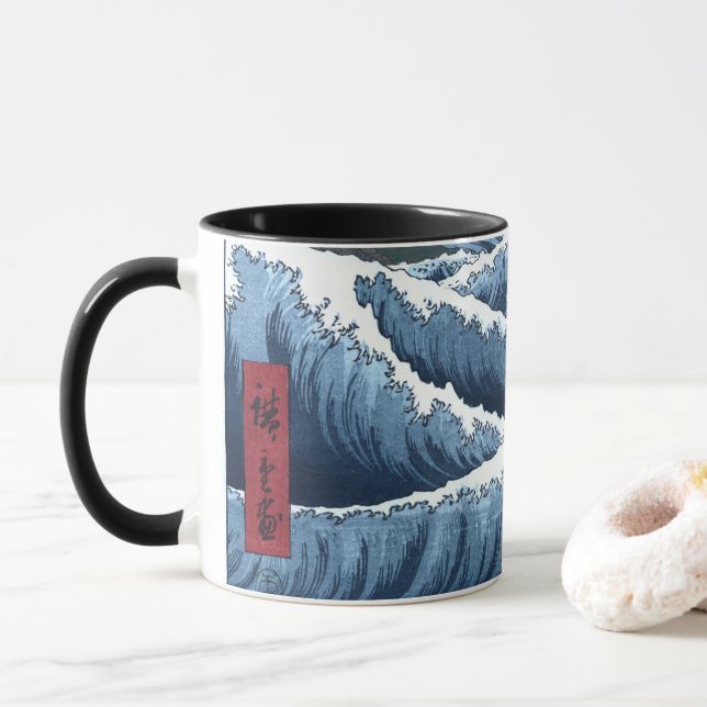 Mug Vagues de Japonais (Avec donut)