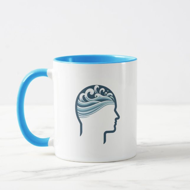 Mug Vagues de pensée (Gauche)