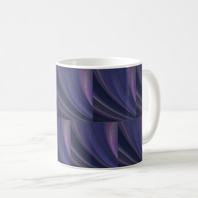 Mug Vagues de sable douces violettes (Devant droit)