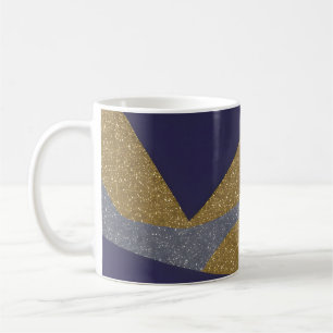Mug Vagues fracturées du paysage marin Abstrait 10