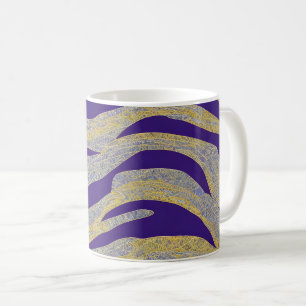 Mug Vagues fracturées du paysage marin Abstrait 13