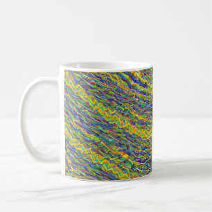 Mug Vagues fracturées du paysage marin Abstrait 16