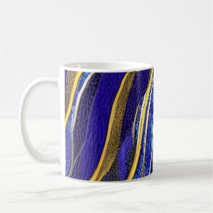 Mug Vagues fracturées du paysage marin Abstrait 33