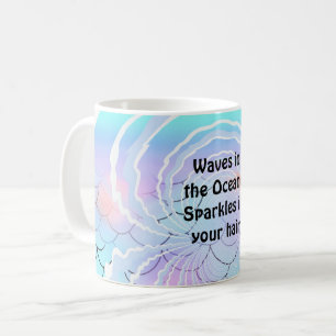 Mug Vagues océaniques Cheveux scintillants