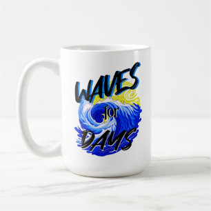 Mug Vagues Pour Jours, Vie De Plage, Surf Des Vagues O