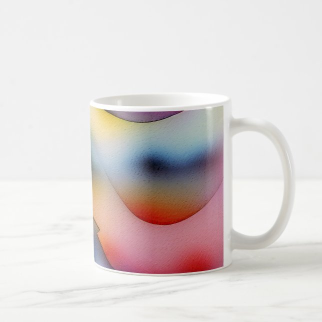 Mug "Vagues réfractaires" Art Abstrait contemporain (Droite)