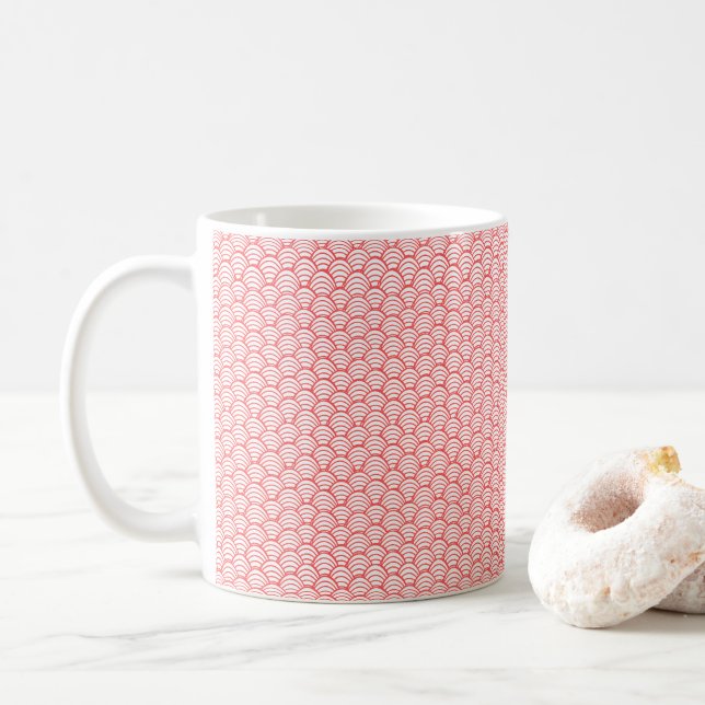 Mug Vagues saumons (Avec donut)