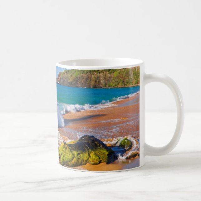 Mug Vagues se brisant sur la plage, Hawaï (Droite)