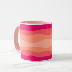 Mug Vagues stratifiées Corail rose