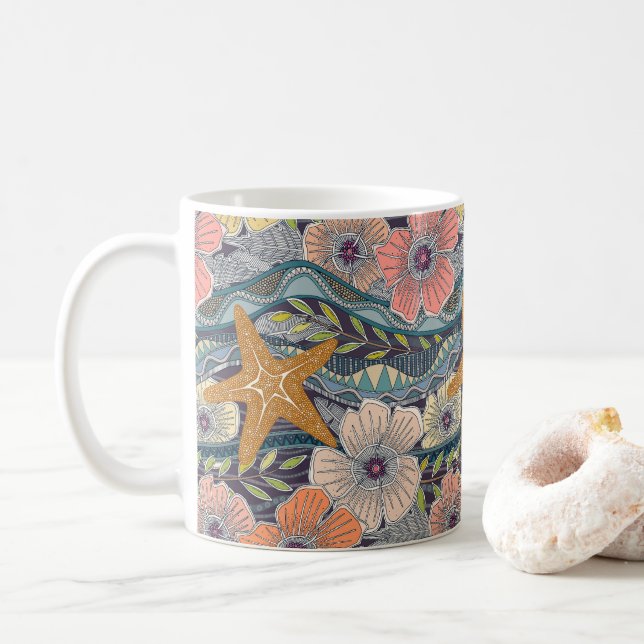 Mug vagues tropicales mûre (Avec donut)