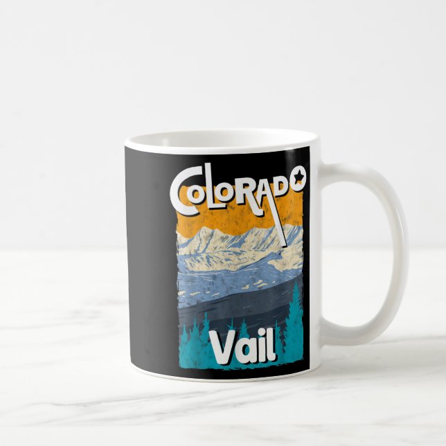 Mug Vail Colorado Mountain State Rocky Mountains Tee S (Droite)