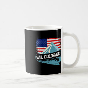 Mug Vail Colorado Snowboard Drapeau Américain I Nordic