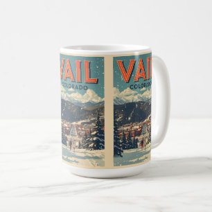 Mug Vail colorado vintage extérieur hiver neige ski