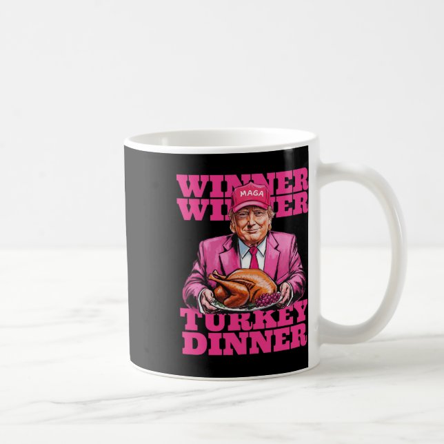 Mug Vainqueur de Trump Humour Dîner dindon Drôle (Droite)