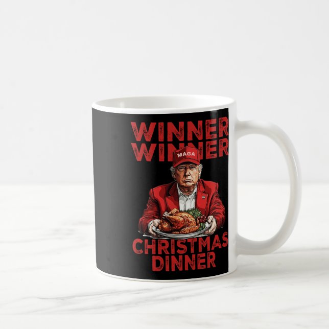 Mug Vainqueur du dîner de Noël Remerciement Trump Sant (Droite)
