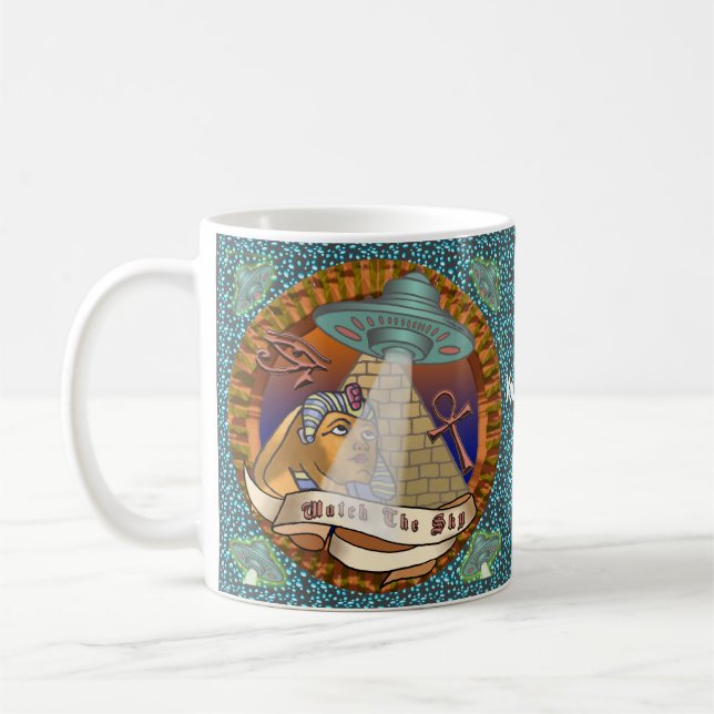 Mug Vaisseau Spatial Alien Pyramides (Gauche)