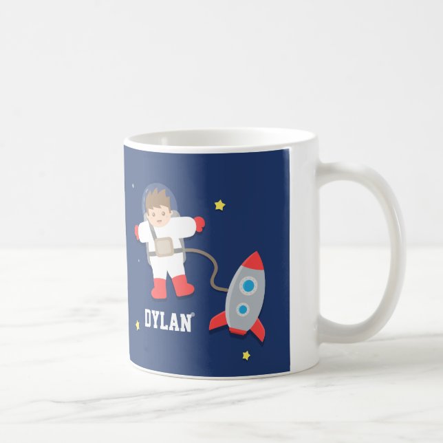 Mug Vaisseau Spatial Espace Extérieur Petit Astronaute (Droite)