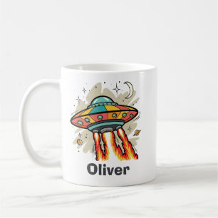 Mug Vaisseau spatial extraterrestre soucoupe volante r