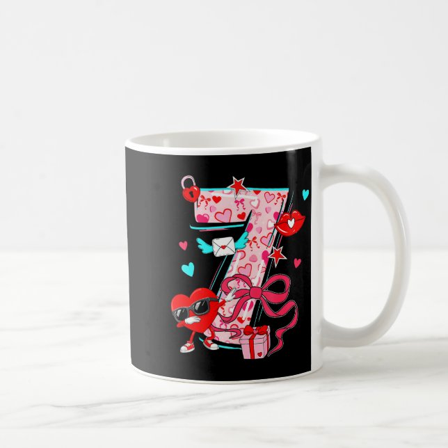 Mug Valentine 67 Six Seven Mème Dabbing Cœurs Correspo (Droite)