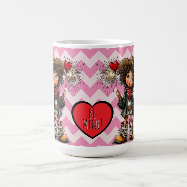 Mug Valentine Cowgirl de l'Ouest  (Centre)