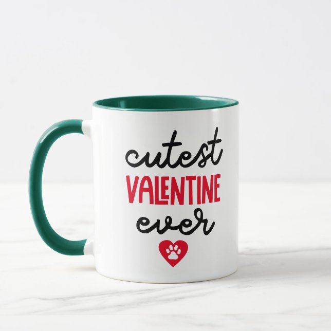 Mug Valentine Cutest Ever ..de votre Boxer (Gauche)