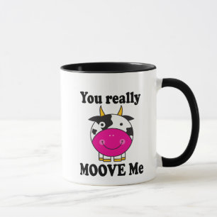 Mug Valentine drôle Moove je cadeau de vache