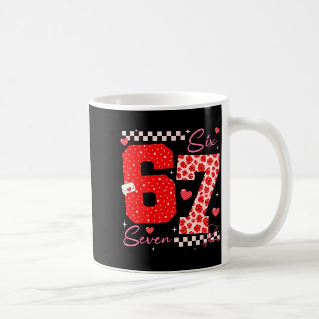 Mug Valentine Funny Six Seven 6 7 Meme Slang Men Women (Droite)