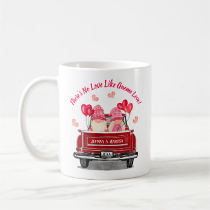 Mug Valentine Gnome Love Vintage Camion Rouge Coeurs r