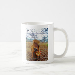 Mug Valentine Heart Miniature Brown Horse