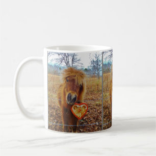 Mug Valentine Heart Miniature Brown Horse