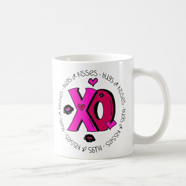 Mug Valentine Hugs et baisers (Droite)