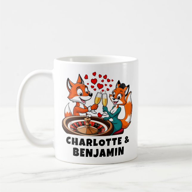 Mug Valentine Love | Foxy Lady Stole Sly Fox's Heart (Gauche)