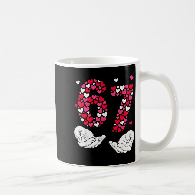 Mug Valentine’s Day 6-7 Meme Six Seven 6 7 Valentine H (Droite)