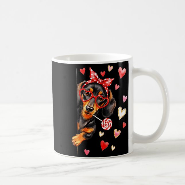 Mug Valentine’s Day Dog Cute Dachshund Dogs For Dog Mo (Droite)