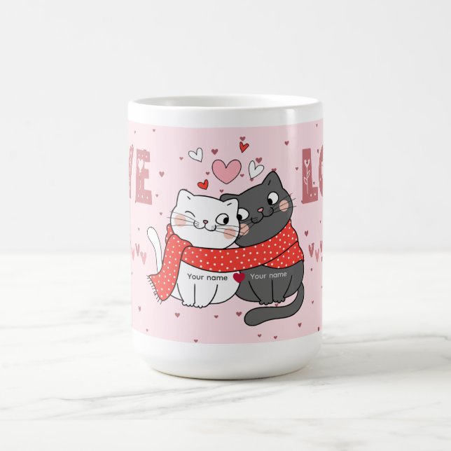 Mug Valentine’s Day Gift for Cat Moms & Cat Dads (Centre)