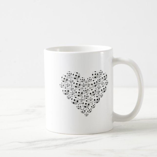Mug Valentine Soccer Heart Drip Srt Love Valentines Da (Droite)