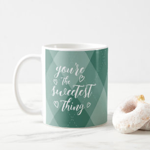 Mug Valentine Vous êtes le Jacquard vert le plus doux